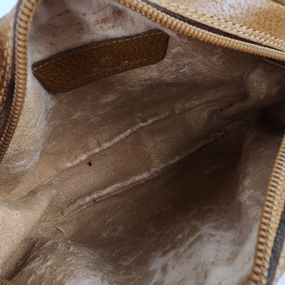 Vintage GUCCI Sherry GG Pattern Brown Leather Mini Shoulder Bag - Picture 11 of 13